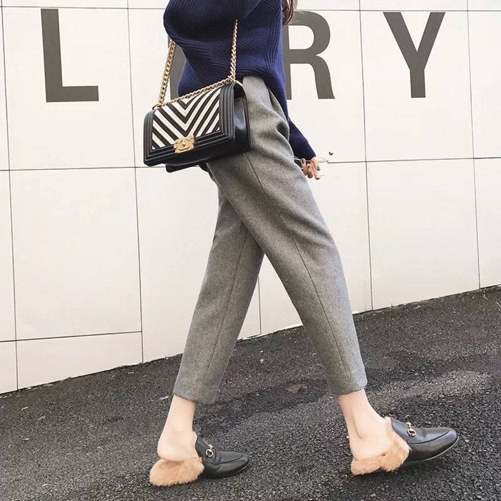 Wool fall/winter ankle pants